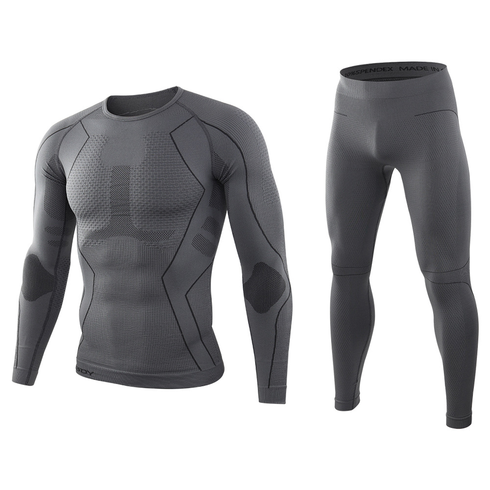 Seamless Underwear Women - ชุดออกกำลังกายกลางแจ้ง เสื้อผ้าไร้ตะเข็บ ชุดชั้นในกีฬาถักแบบไร้รอยต่อ เสื้อแขนยาวรัดรูป กางเกงขายาว ชุดออกกำลังกาย
