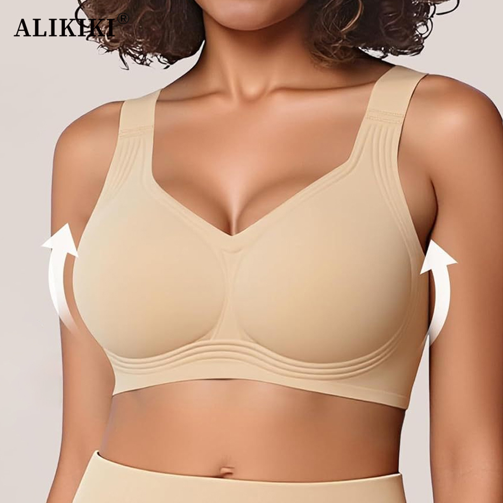 บราไร้สายแบบดันทรงไร้ตะเข็บ บร - Bralette Wireless Soft บทวิจารณ์และราคา