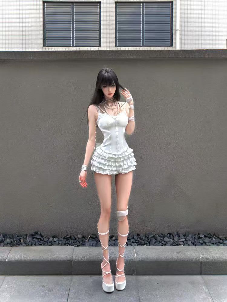 ชุดเซ็ต 2 ชิ้น เสื้อครอปสายเดี - Cami Top Lace บทวิจารณ์และราคา